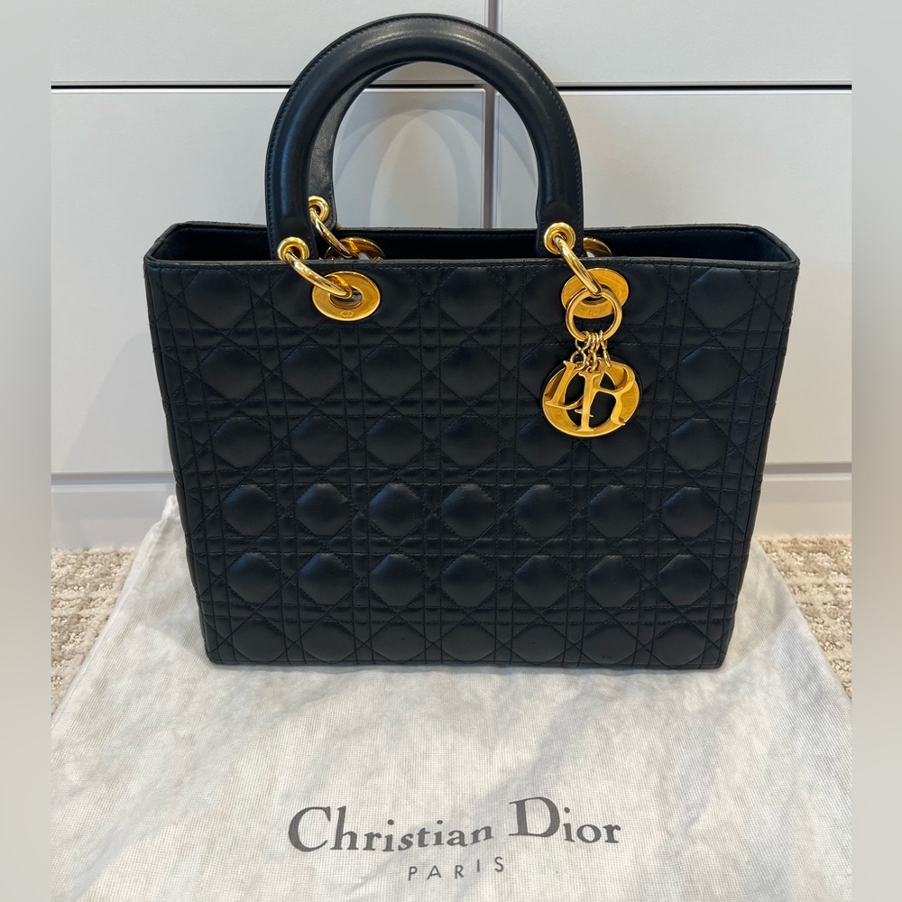 Christian Dior Lady Dior Large Black